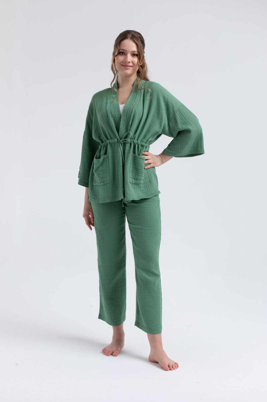 Sohlo Alt-Üst Günlük Takım Yeşil Begonville - Main Image