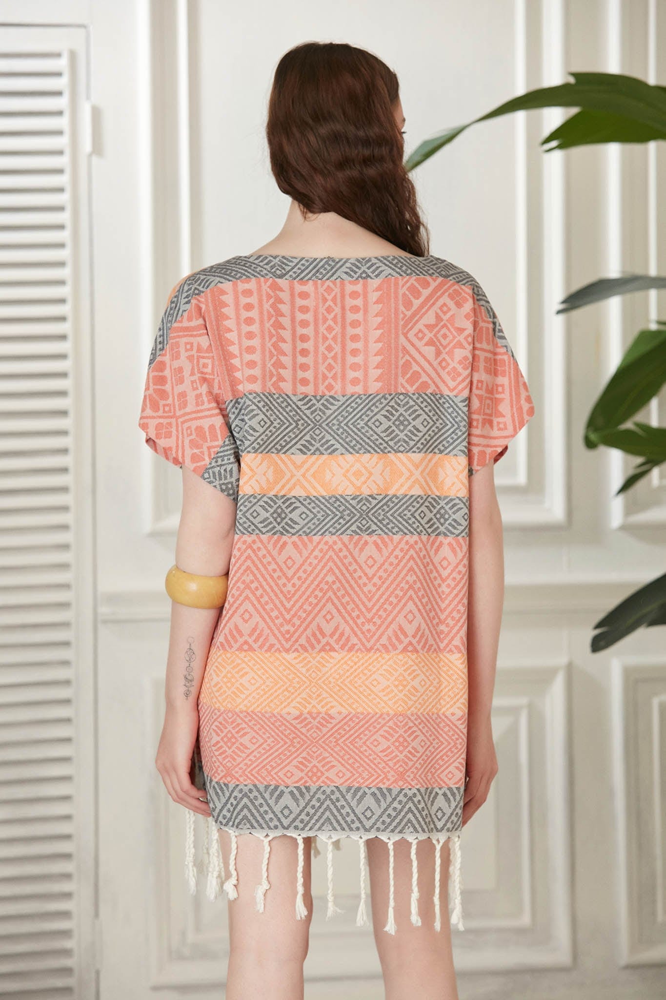 Begonville Tunik Sunrise Bambu Tunik - Turuncu