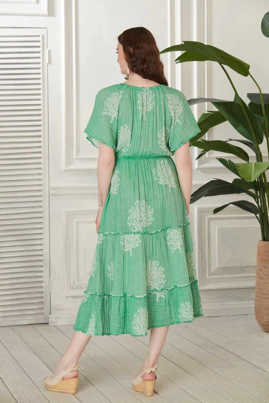 Begonville Dresses Marika Müslin Kat Kat Midi Elbise