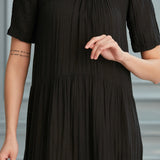 Begonville Elbise Isabella Midi Elbise - Siyah