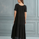 Begonville Elbise Isabella Midi Elbise - Siyah