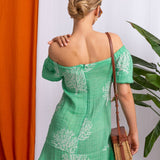Begonville Elbise Sophie Mini Elbise - Yeşil