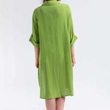 Begonville Gömlek Elbise Caroline Gömlek Elbise - Fıstık Yeşili