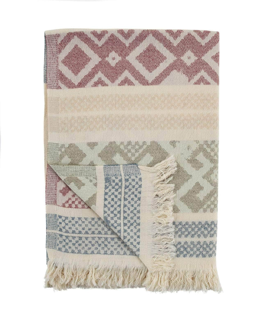 Begonville Peştemal Pareo Calen Kilim Desenli Peştemal
