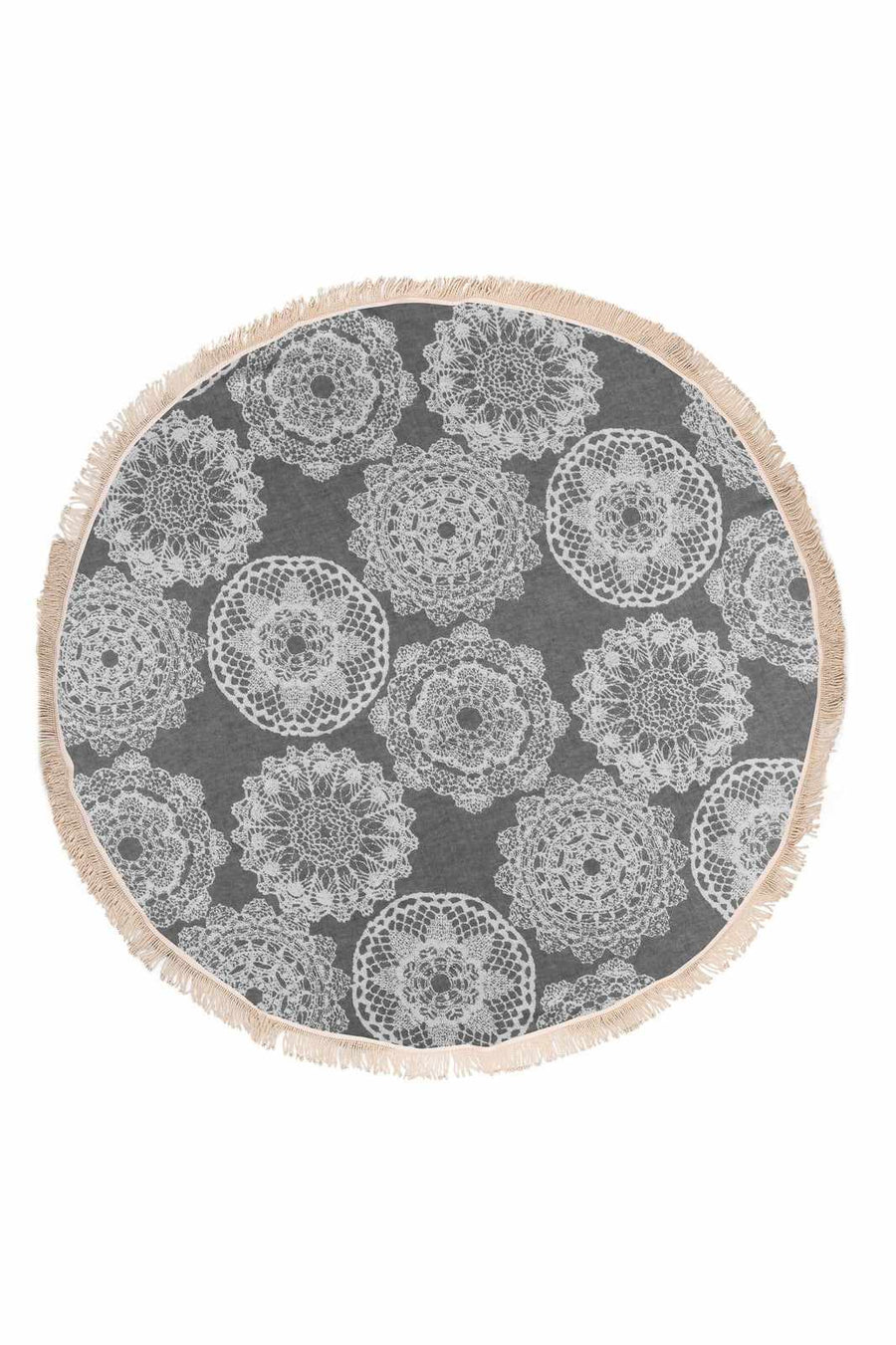 Begonville Lace Bambu Yuvarlak Peştemal