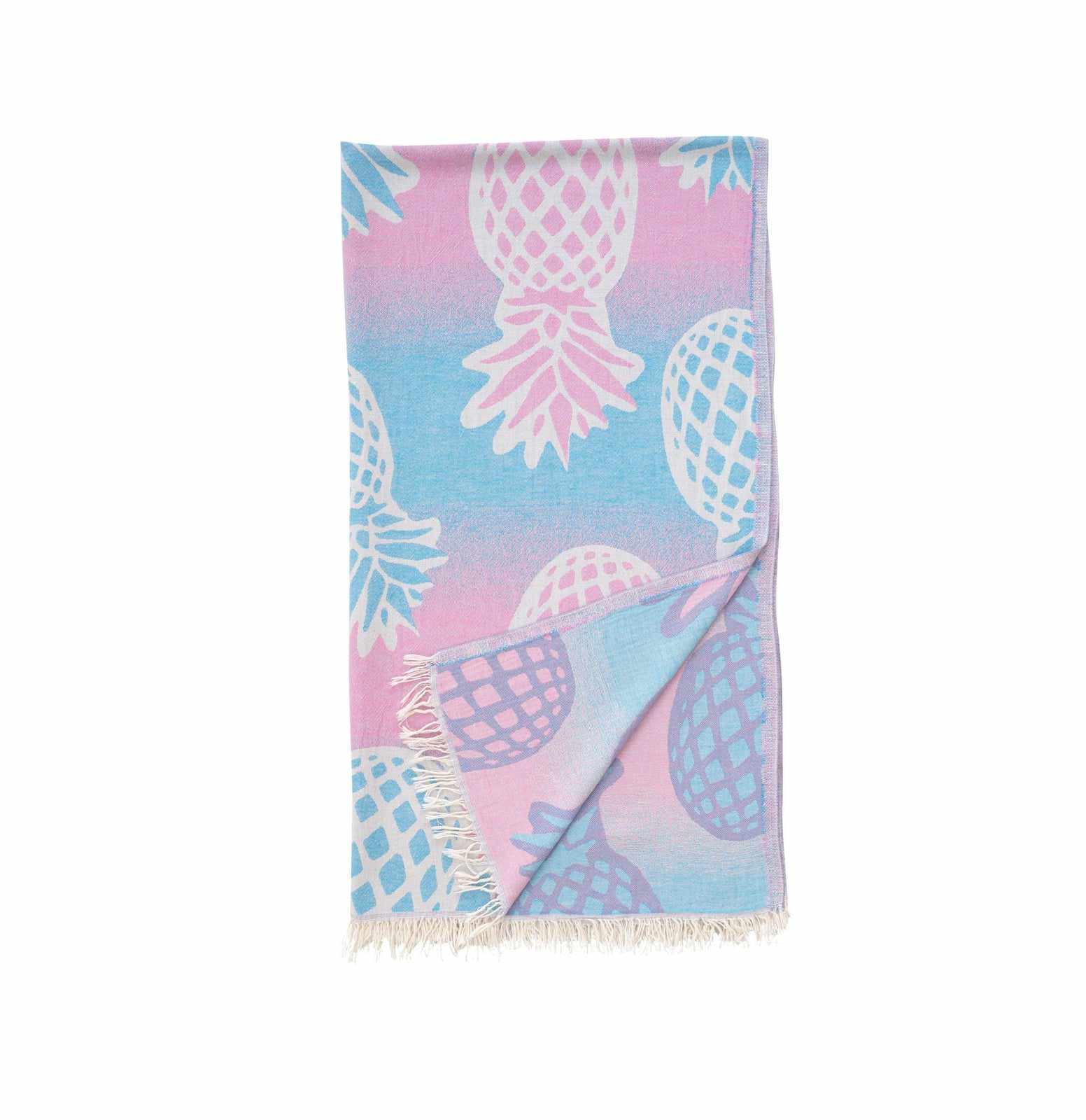 Begonville Peştemal - Plaj Havlusu Pineapple Beyaz