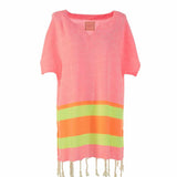 Begonville Tunik Neon Pembe Coast Bambu Tunik