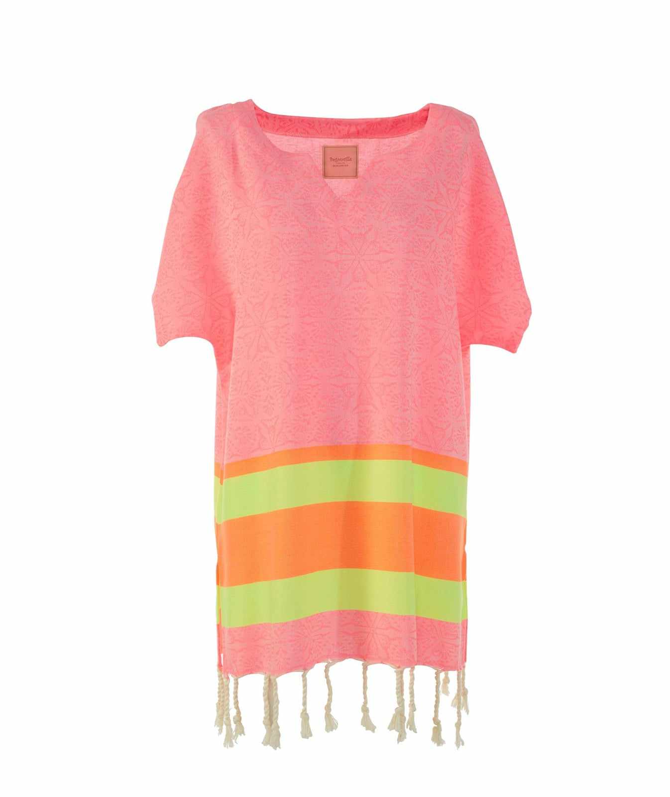 Begonville Tunik Neon Pembe Coast Bambu Tunik