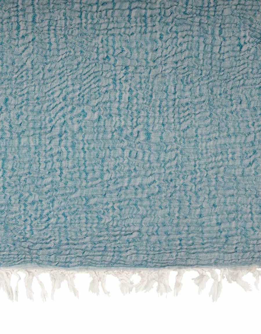Begonville Yatak Örtüsü Jewel Muslin Çift Kişilik Yatak Örtüsü - Turkuaz